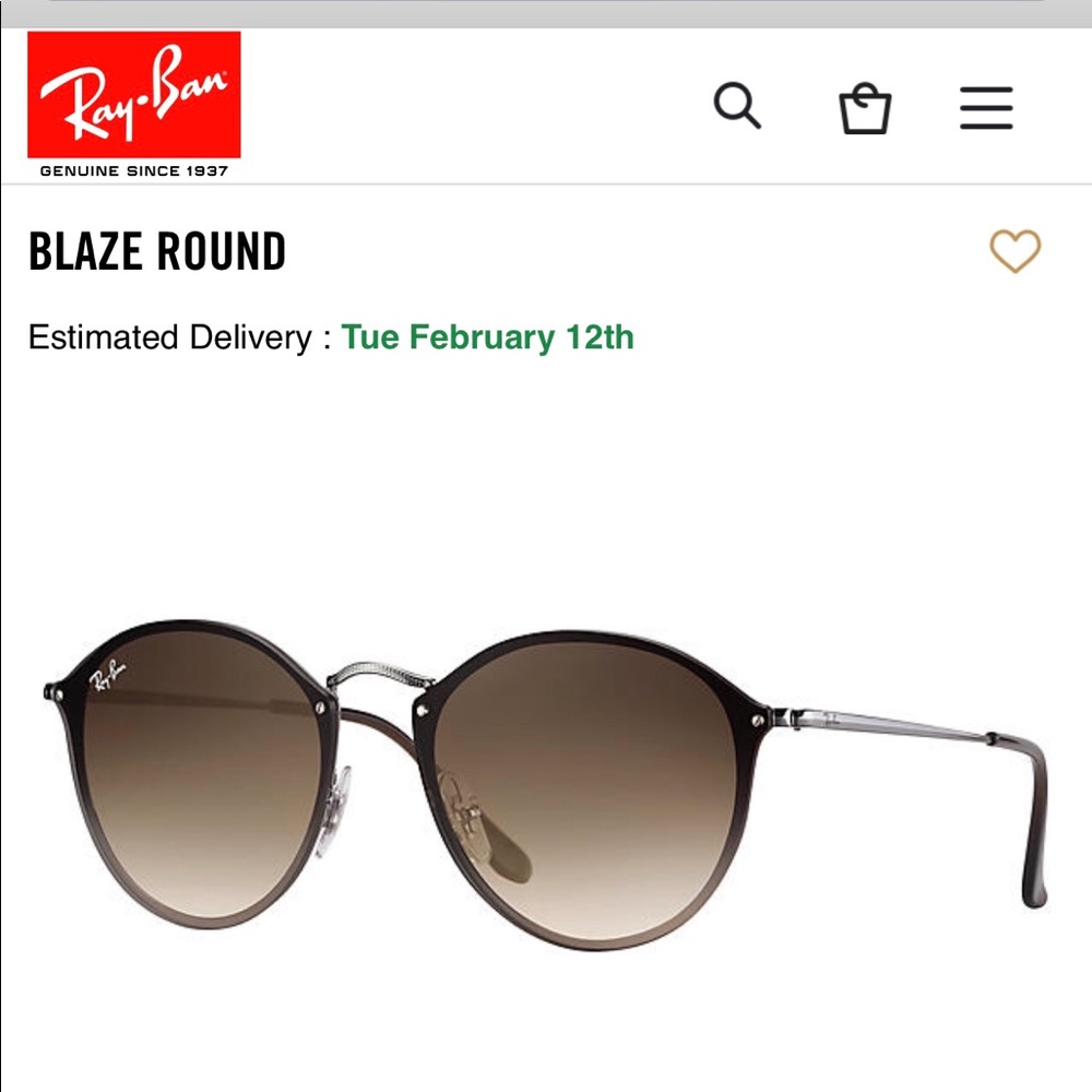 RAY-BAN BLAZE ROUND SUNGLASSES